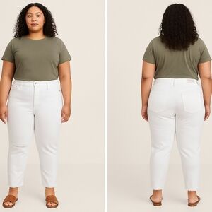 Madewell Women's Size 16 38x25 Straight Leg White Jeans Ankle NEW